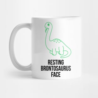 Resting Brontosaurus Face Mug